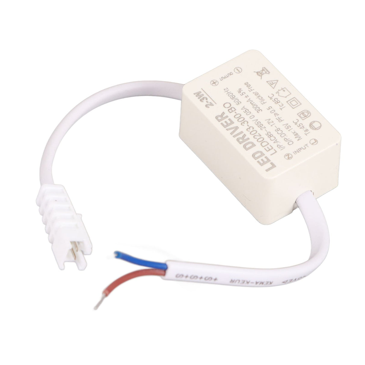 LED Driver Constant Current 300mA High Power AC 85‑265V Output 6‑12V DC Connector for LED Lamp Products