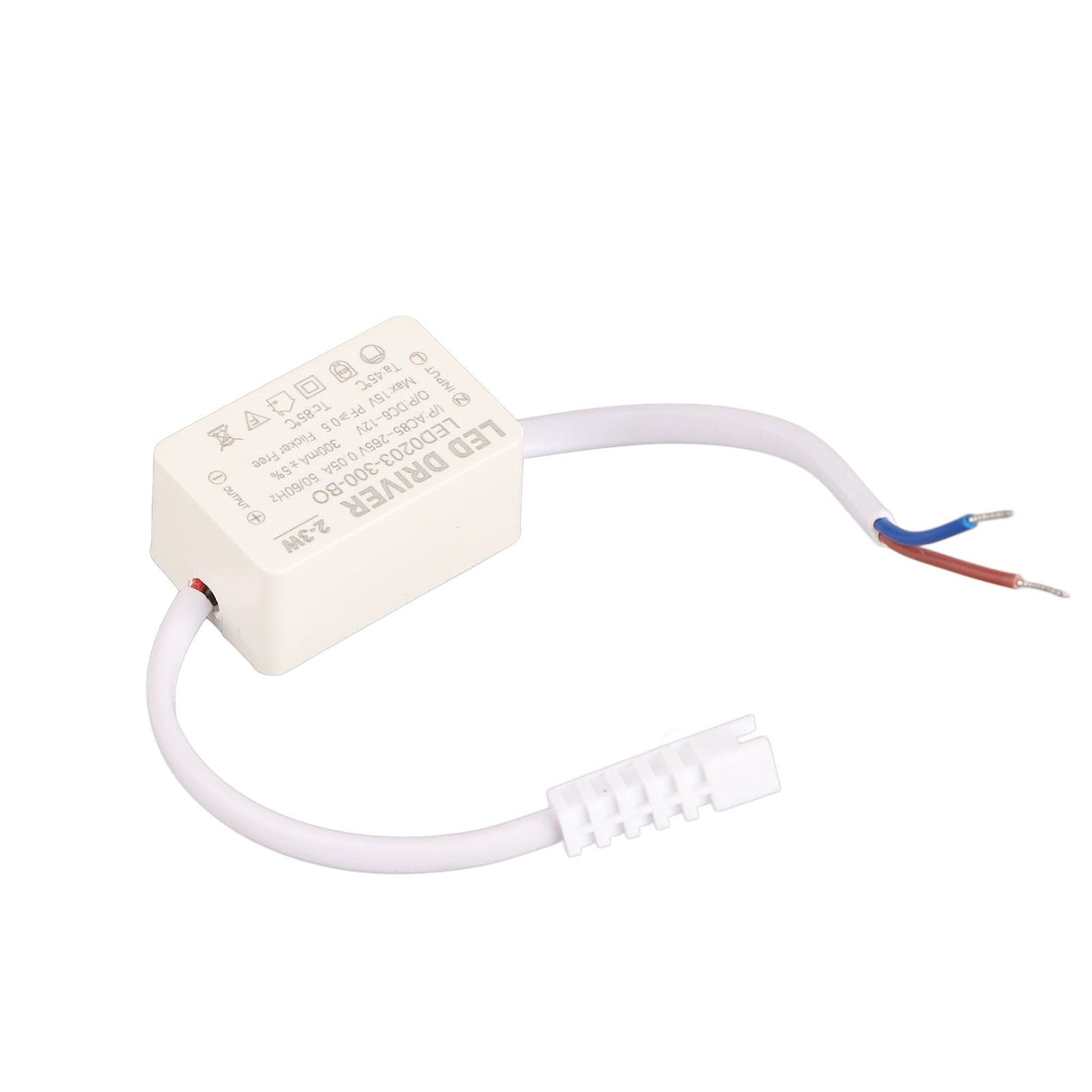 LED Driver Constant Current 300mA High Power AC 85‑265V Output 6‑12V DC Connector for LED Lamp Products