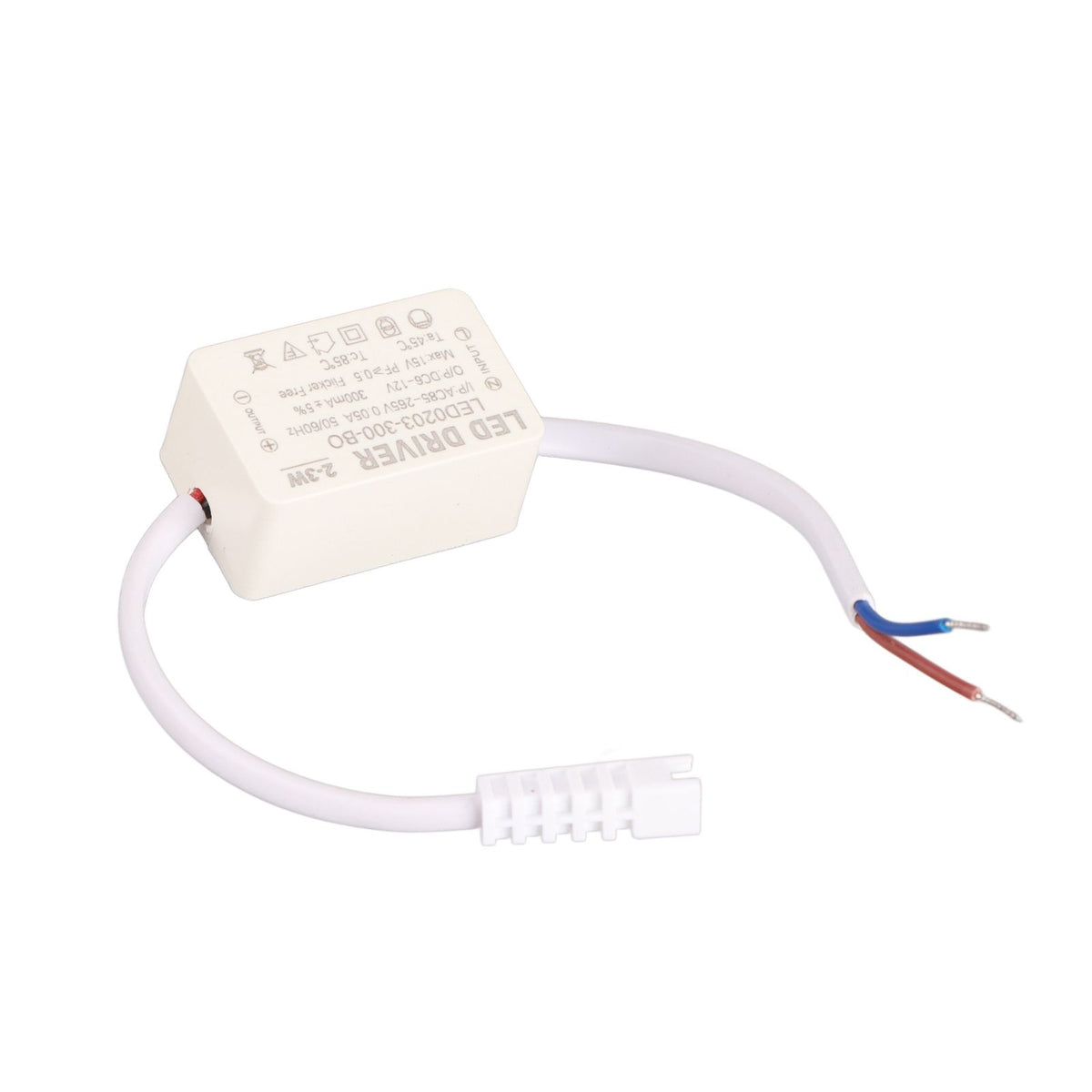 LED Driver Constant Current 300mA High Power AC 85‑265V Output 6‑12V DC Connector for LED Lamp Products