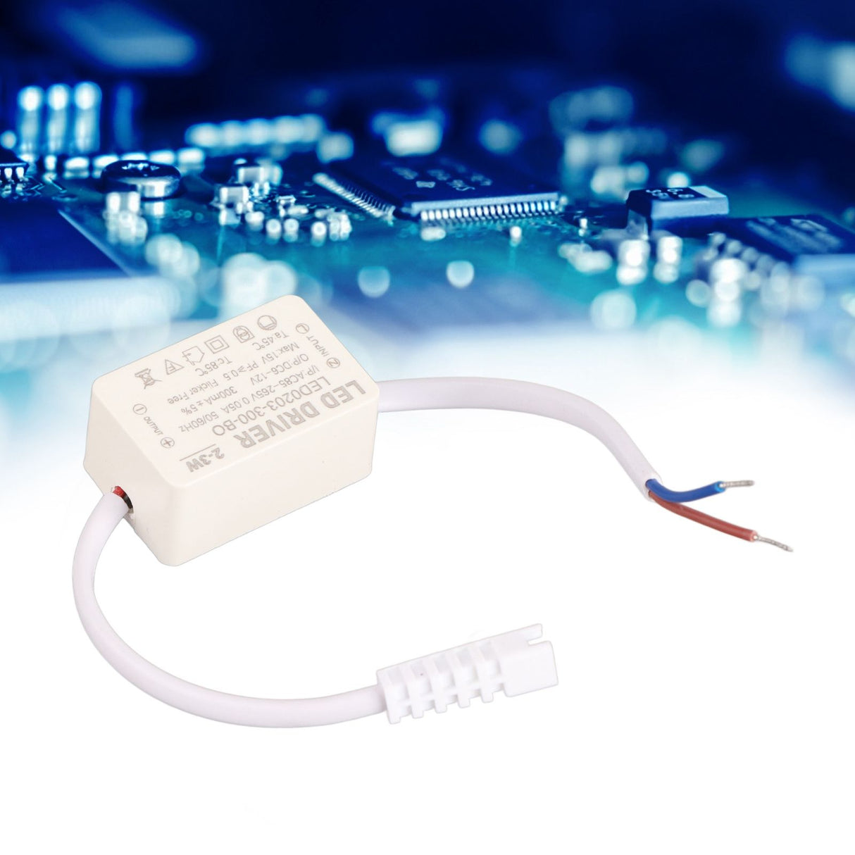 LED Driver Constant Current 300mA High Power AC 85‑265V Output 6‑12V DC Connector for LED Lamp Products