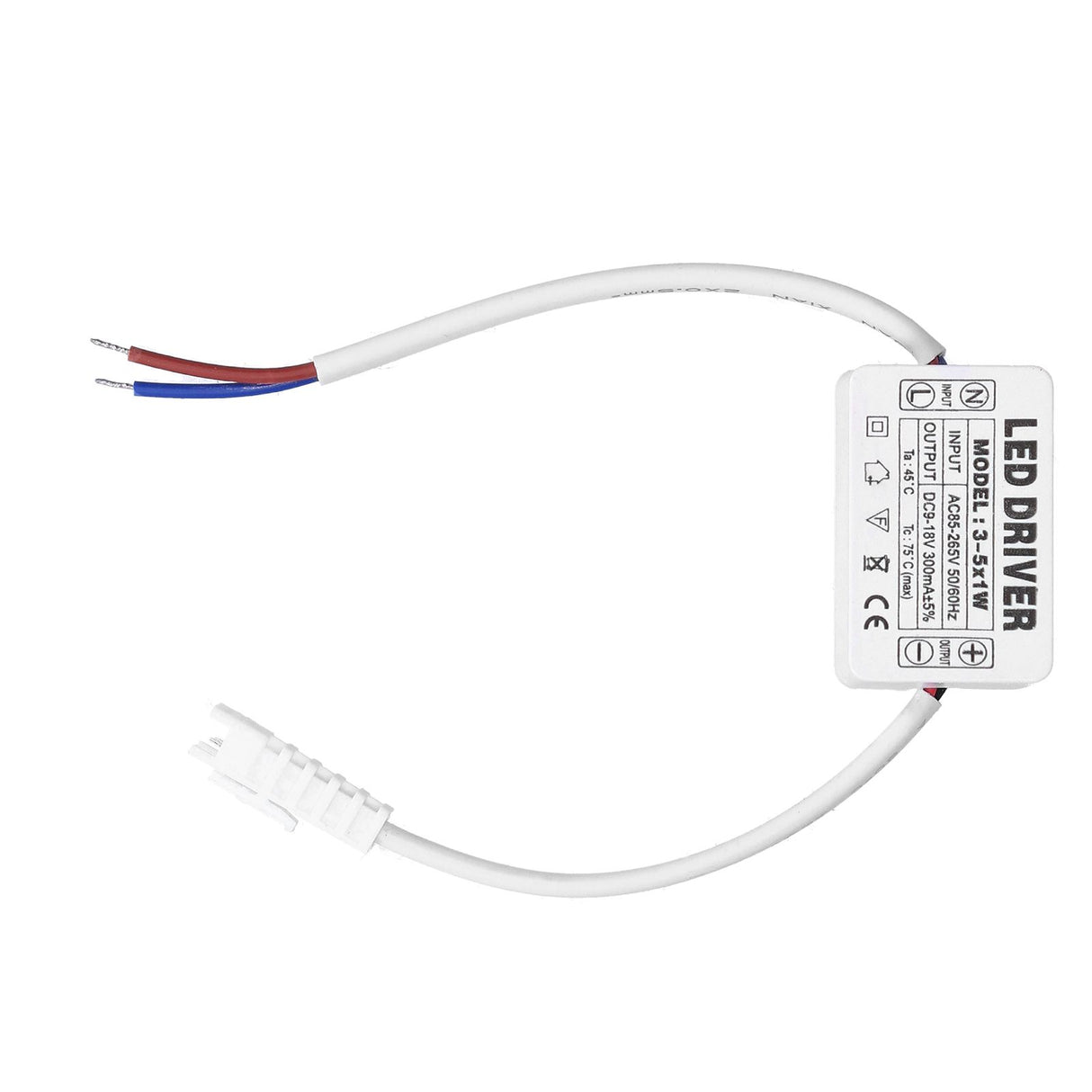 LED Driver 300mA 9‑18VDC Small Size Easy Installation Good Heat Dissipation LED Transformer for Home