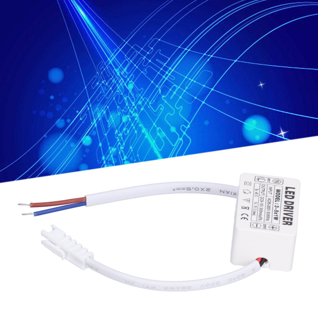 LED Driver 300mA 9‑18VDC Small Size Easy Installation Good Heat Dissipation LED Transformer for Home