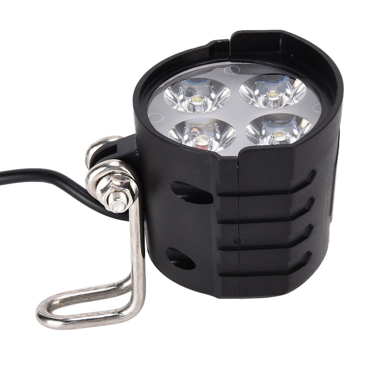 LED Headlights 2 in 1 Motorbike Horn Front Light for Scooter Electric Car Motorcycle 12-80V
