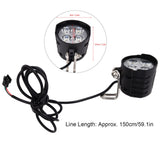 LED Headlights 2 in 1 Motorbike Horn Front Light for Scooter Electric Car Motorcycle 12-80V - Extra Image