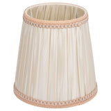 Cloth Lampshade Meson Installation Modern Simple Style for Candle Table Lamps Crystal Chandelier E14 - Rear View