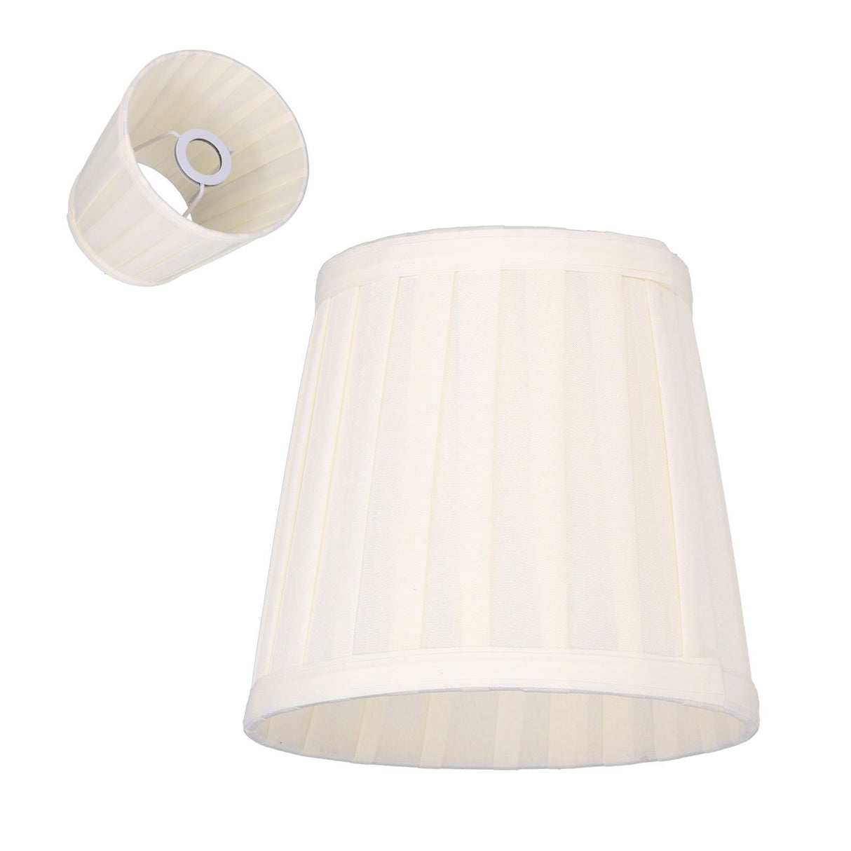 3Pcs Fabric Lampshade 6inx5.5inx4in Safe Exquisite High Light Transmittance Chandelier Lamp Shades