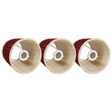 3pcs E14 Fabric Lamp Shade Wine Red Modern Clip On Lampshade for Home Wall Candle Table Lamps