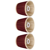 3pcs E14 Fabric Lamp Shade Wine Red Modern Clip On Lampshade for Home Wall Candle Table Lamps