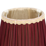 3pcs E14 Fabric Lamp Shade Wine Red Modern Clip On Lampshade for Home Wall Candle Table Lamps - Extra Image