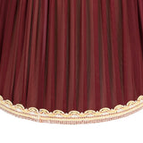 3pcs E14 Fabric Lamp Shade Wine Red Modern Clip On Lampshade for Home Wall Candle Table Lamps