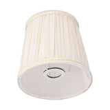 Cloth Lampshade Interventional Modern Decorative Fabric Table Lamp Cover for E14 BulbsApricot - Side View