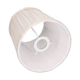 Cloth Lampshade Interventional Modern Decorative Fabric Table Lamp Cover for E14 BulbsApricot - Rear View