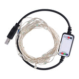 String Lights USB LED Colorful RGB Waterproof Copper Wire Music Light String Christmas Decoration Light5m 50 Lights - Extra Image