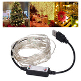 String Lights USB LED Colorful RGB Waterproof Copper Wire Music Light String Christmas Decoration Light5m 50 Lights - Extra Image