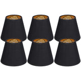 6pcs Lamp Shades Fabric Exquisite Fashion Decorative Chandelier Shades for Candle Light Desk Lamp Crystal Chandelier