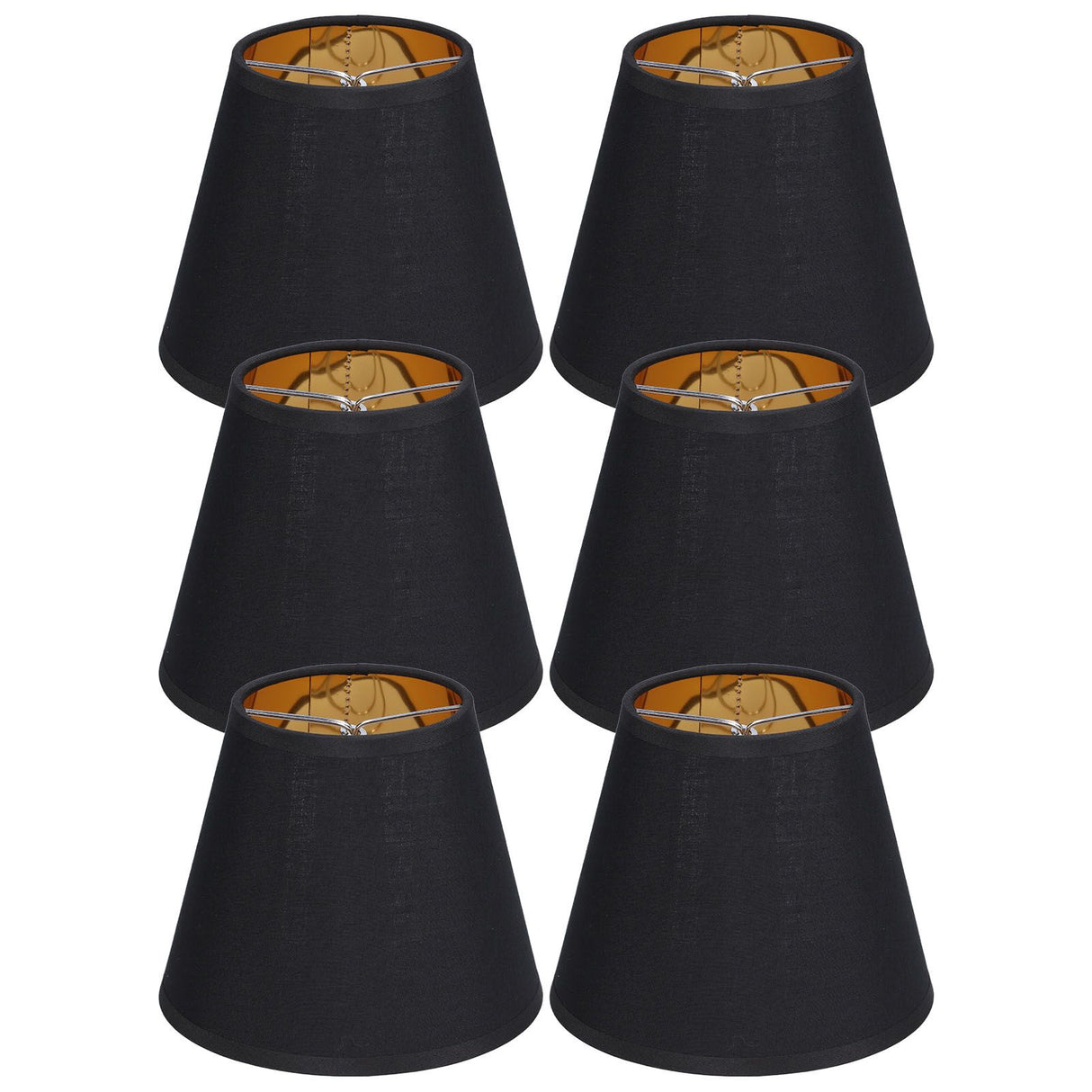 6pcs Lamp Shades Fabric Exquisite Fashion Decorative Chandelier Shades for Candle Light Desk Lamp Crystal Chandelier