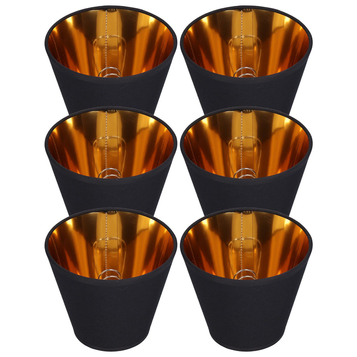 6pcs Lamp Shades Fabric Exquisite Fashion Decorative Chandelier Shades for Candle Light Desk Lamp Crystal Chandelier