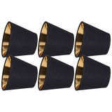 6pcs Lamp Shades Fabric Exquisite Fashion Decorative Chandelier Shades for Candle Light Desk Lamp Crystal Chandelier