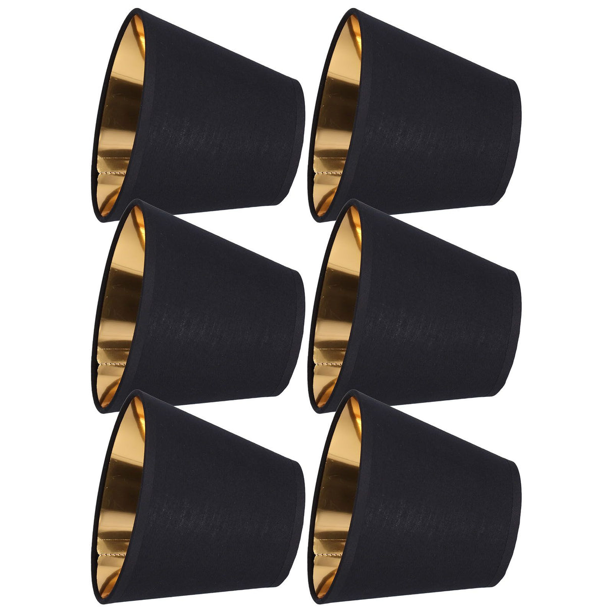 6pcs Lamp Shades Fabric Exquisite Fashion Decorative Chandelier Shades for Candle Light Desk Lamp Crystal Chandelier