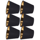 6pcs Lamp Shades Fabric Exquisite Fashion Decorative Chandelier Shades for Candle Light Desk Lamp Crystal Chandelier