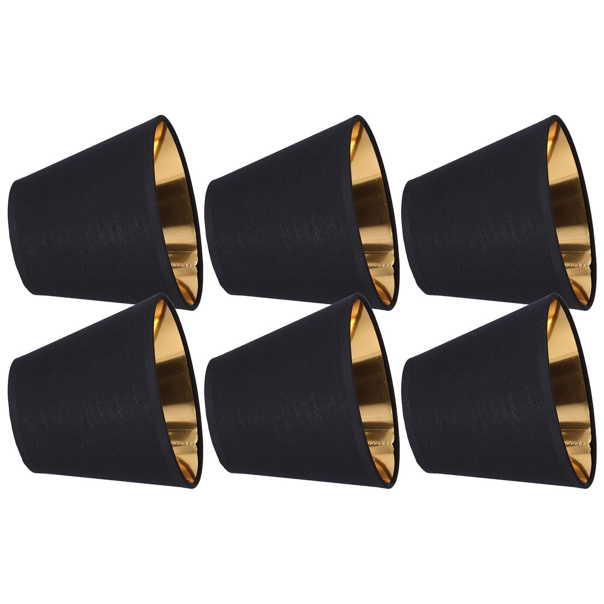 6pcs Lamp Shades Fabric Exquisite Fashion Decorative Chandelier Shades for Candle Light Desk Lamp Crystal Chandelier