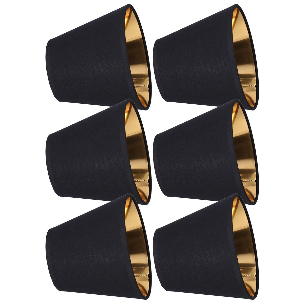 6pcs Lamp Shades Fabric Exquisite Fashion Decorative Chandelier Shades for Candle Light Desk Lamp Crystal Chandelier