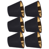 6pcs Lamp Shades Fabric Exquisite Fashion Decorative Chandelier Shades for Candle Light Desk Lamp Crystal Chandelier