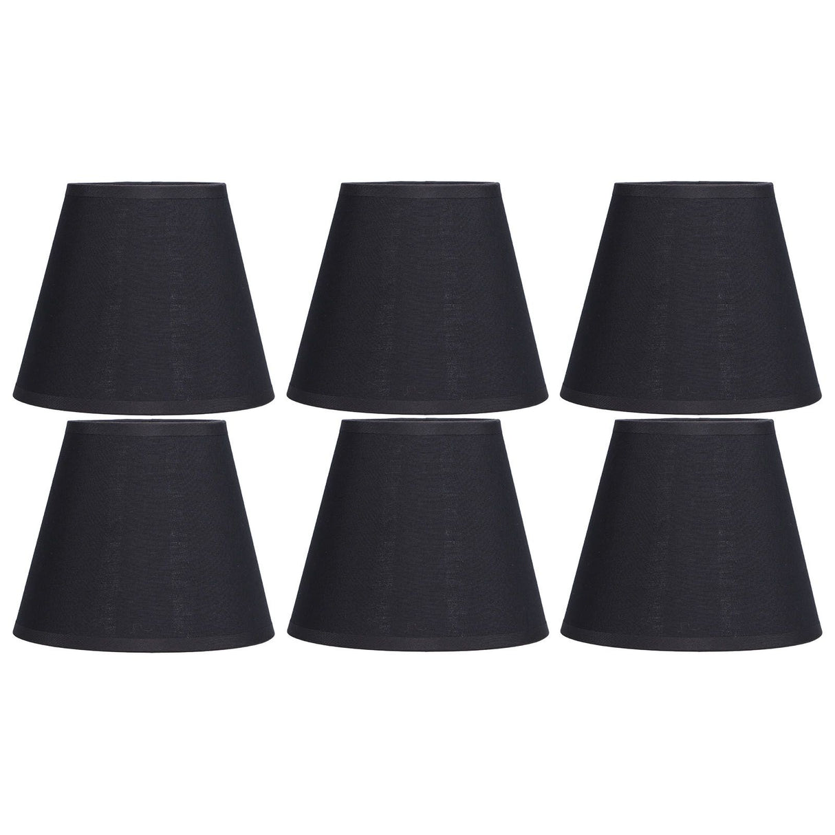 6pcs Lamp Shades Fabric Exquisite Fashion Decorative Chandelier Shades for Candle Light Desk Lamp Crystal Chandelier