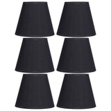 6pcs Lamp Shades Fabric Exquisite Fashion Decorative Chandelier Shades for Candle Light Desk Lamp Crystal Chandelier