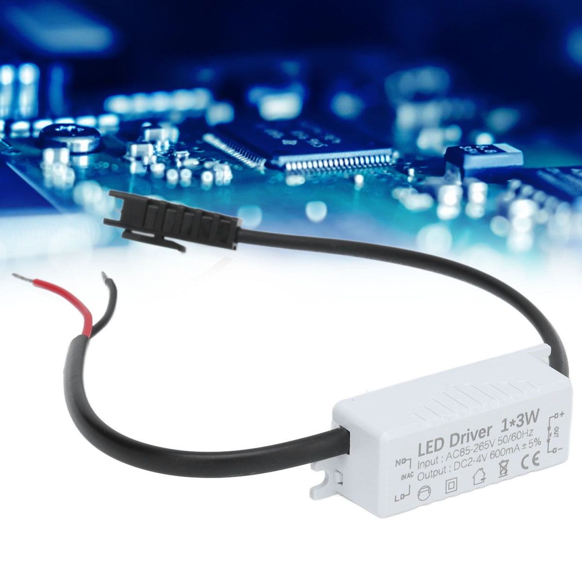 LED Driver AC 85‑265V to 2‑4V DC Power Supply Transformer Adapter for LED Strip Lighting
