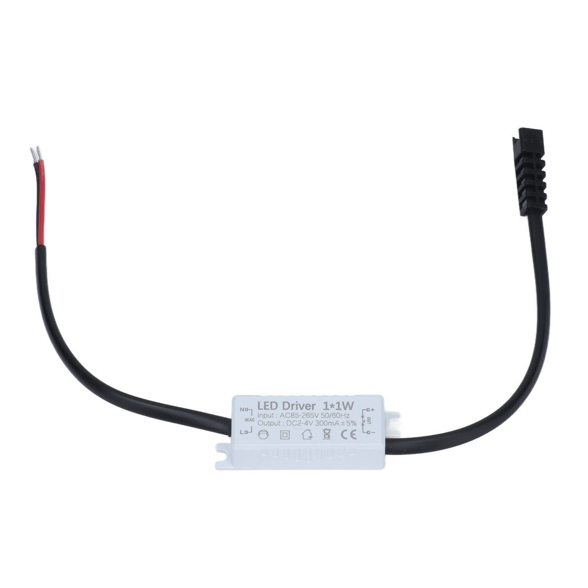 LED Driver 1x1W Power Supply Transformer Adapter AC85‑265V to 2‑4VDC LED Power Driver for LED Light Computer Project