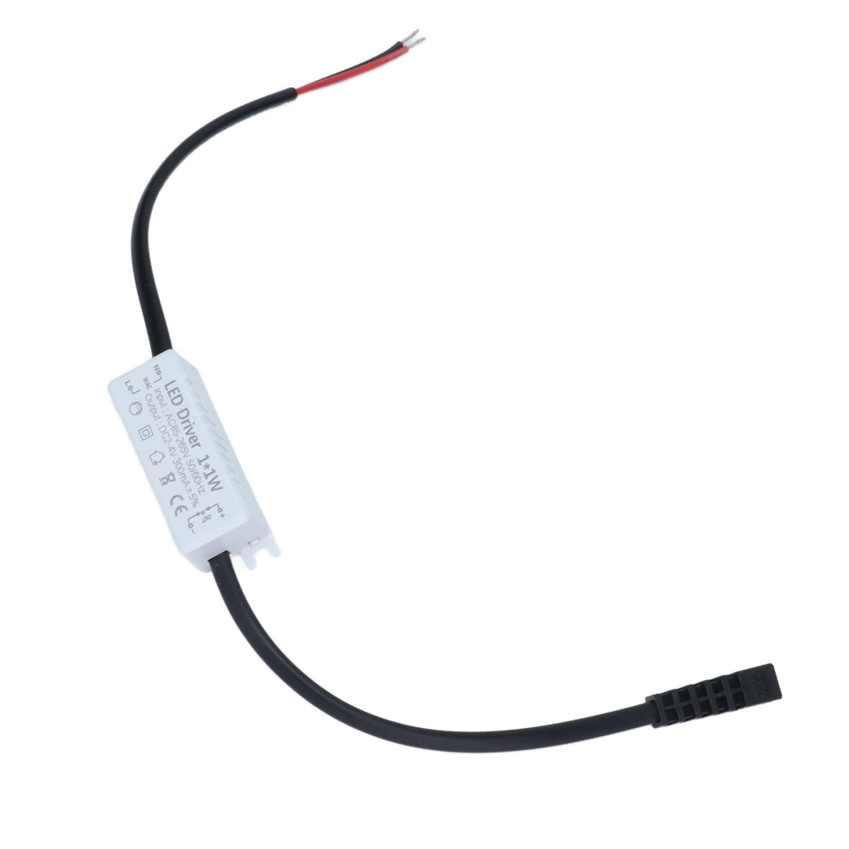 LED Driver 1x1W Power Supply Transformer Adapter AC85‑265V to 2‑4VDC LED Power Driver for LED Light Computer Project