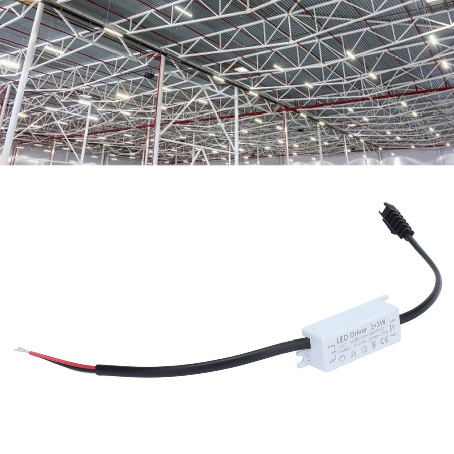 LED Driver 1x1W Power Supply Transformer Adapter AC85‑265V to 2‑4VDC LED Power Driver for LED Light Computer Project