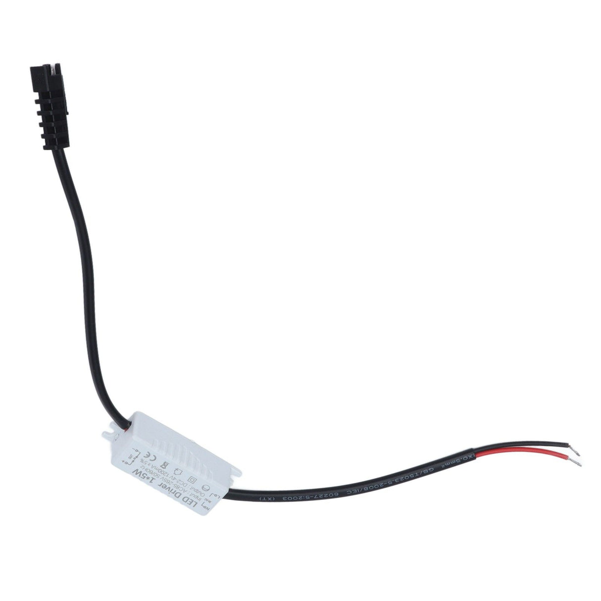 LED Driver 1X5W LED Driver 1200mA Power Supply Transformer Adapter 85‑265V AC to 2‑4V DC for LED Light Outdoor Light