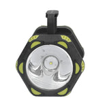 Handheld Flashlight 8 Gears Modes Adjustable Waterproof Rechargeable LED Flashlight with USB Cable for Outdoor Home - Rear View