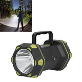 Handheld Flashlight 8 Gears Modes Adjustable Waterproof Rechargeable LED Flashlight with USB Cable for Outdoor Home