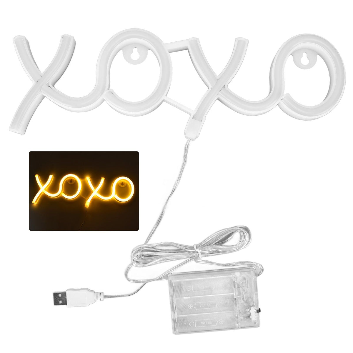 Neon Light Decorative IP45 LED Night Neons Sign for Bar Pub Store Garage Home PartyWarm White Light