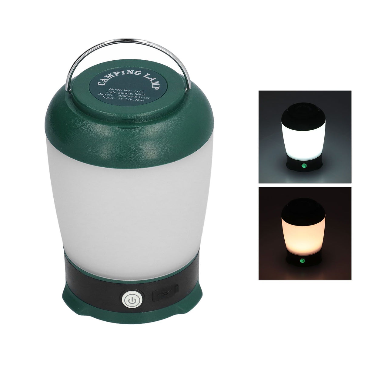 Camping Lantern LED White Warm Light 3 Adjutable Modes Long Battery Life LED Lantern for Outdoor Camping