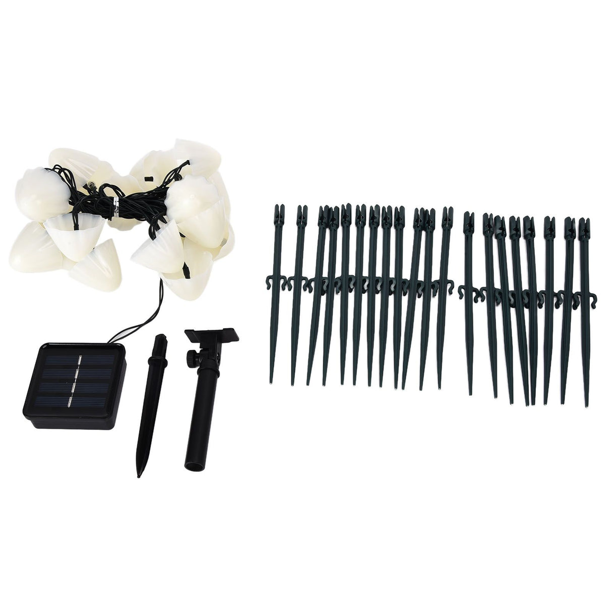 Solar Light String Waterproof Outdoor Garden Landscape Light 20LEDs 8 Lighting ModesColorful Light
