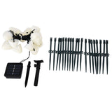 Solar Light String Waterproof Outdoor Garden Landscape Light 20LEDs 8 Lighting ModesColorful Light