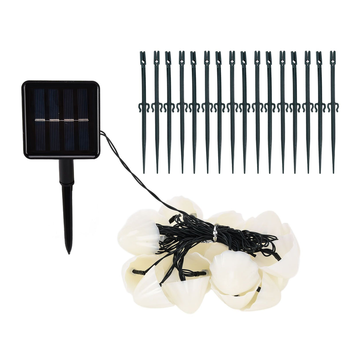 Solar Light String Waterproof Outdoor Garden Landscape Light 20LEDs 8 Lighting ModesColorful Light