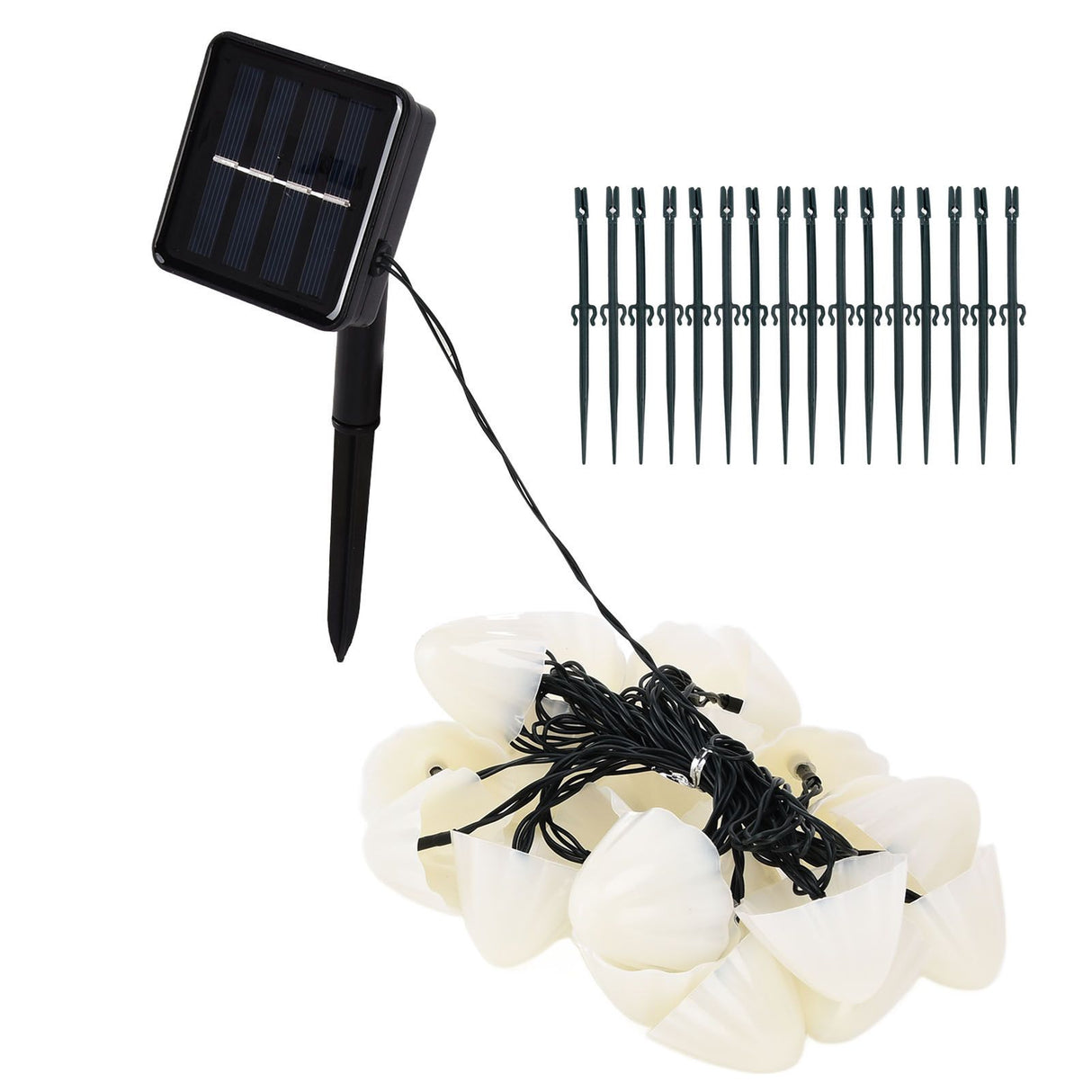 Solar Light String Waterproof Outdoor Garden Landscape Light 20LEDs 8 Lighting ModesColorful Light