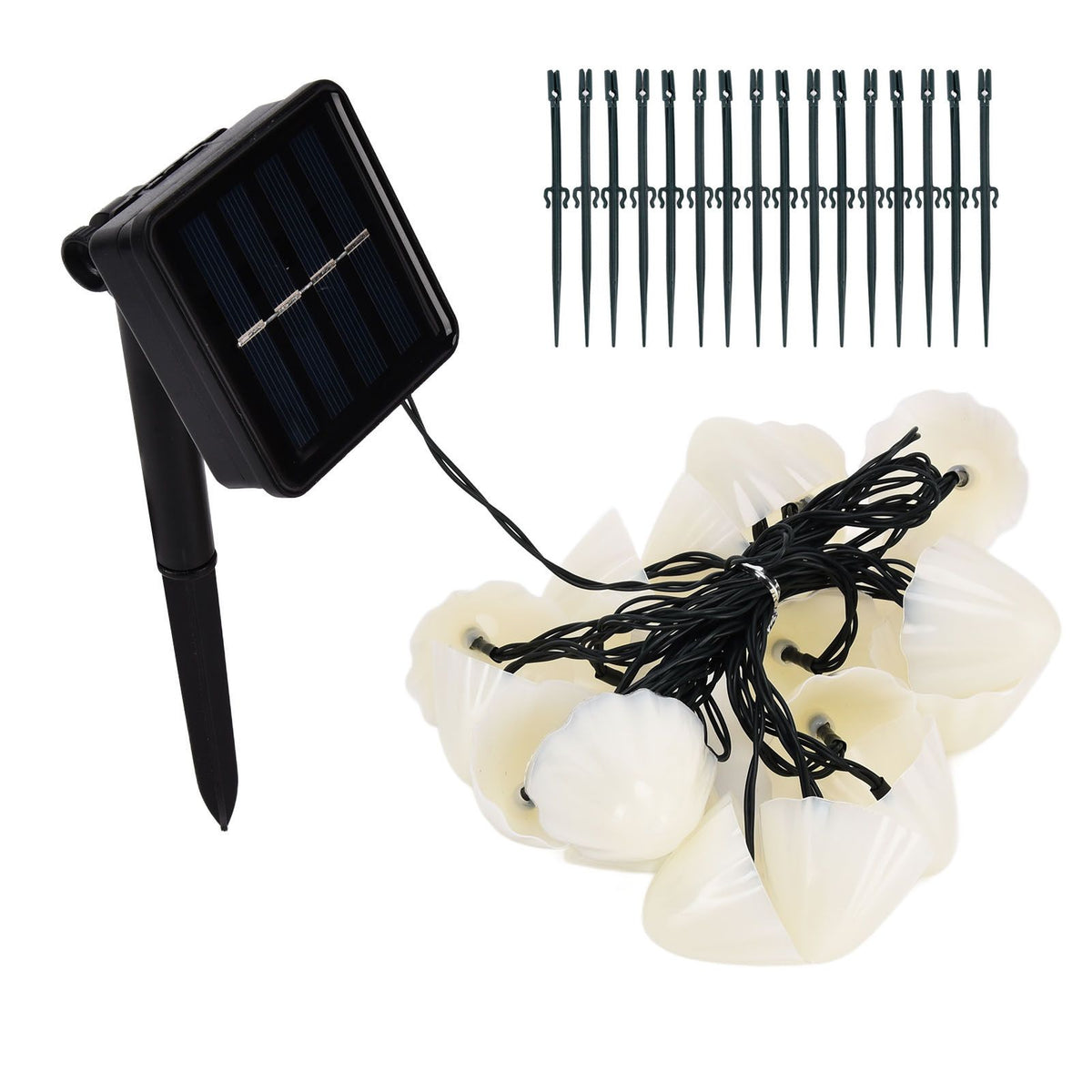 Solar Light String Waterproof Outdoor Garden Landscape Light 20LEDs 8 Lighting ModesColorful Light