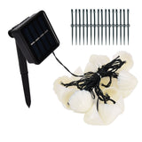 Solar Light String Waterproof Outdoor Garden Landscape Light 20LEDs 8 Lighting ModesColorful Light