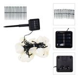 Solar Light String Waterproof Outdoor Garden Landscape Light 20LEDs 8 Lighting ModesColorful Light