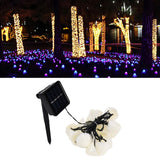 Solar Light String Waterproof Outdoor Garden Landscape Light 20LEDs 8 Lighting ModesColorful Light