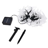 Dragonfly Solar String Lights 30LEDs Solar Powered Fairy Lights Waterproof Outdoor DecorationWarm Light