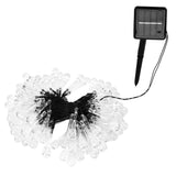 100LEDs String Lights Solar Powered Fairy Lamp 12m/39.3ft Waterproof Drop Shape for Patio Lawn Party DecorWarm Light