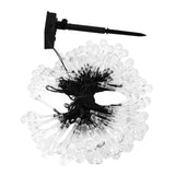 100LEDs String Lights Solar Powered Fairy Lamp 12m/39.3ft Waterproof Drop Shape for Patio Lawn Party DecorWarm Light - Low Angle