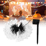 100LEDs String Lights Solar Powered Fairy Lamp 12m/39.3ft Waterproof Drop Shape for Patio Lawn Party DecorWarm Light